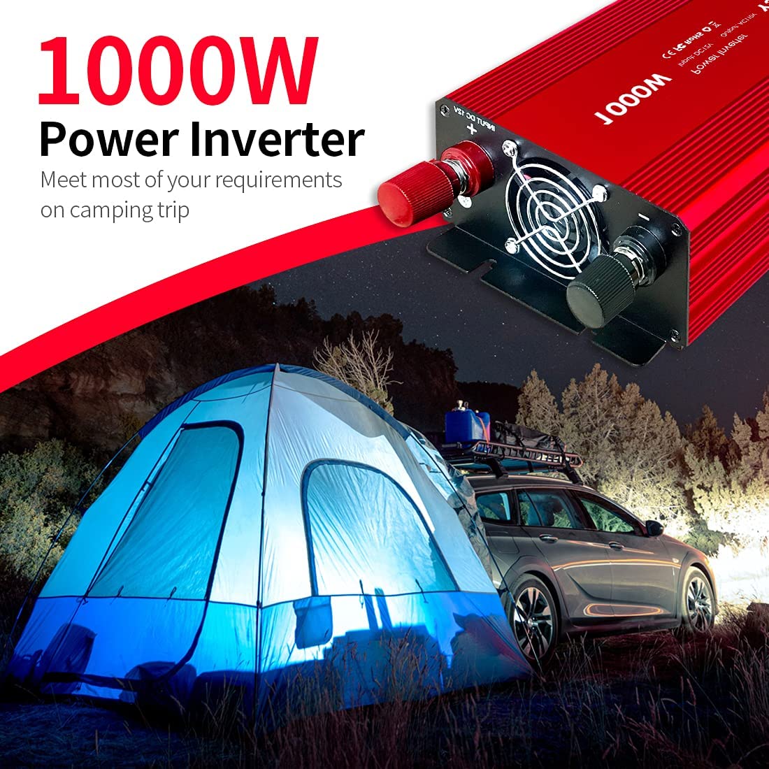 12v 1000w Inverter, 12v to 120v/220v Power Inverter